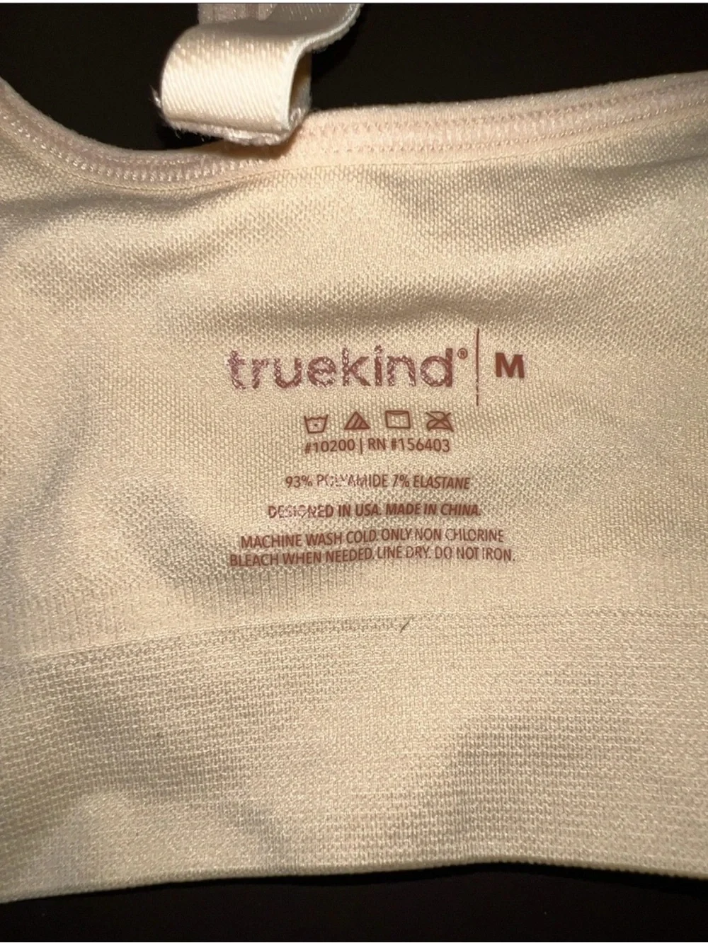 Truekind Wireless Lift T-Shirt Bra. Chai. Medium